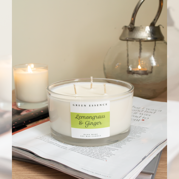 Lemongrass and Ginger Candle (3 wick)